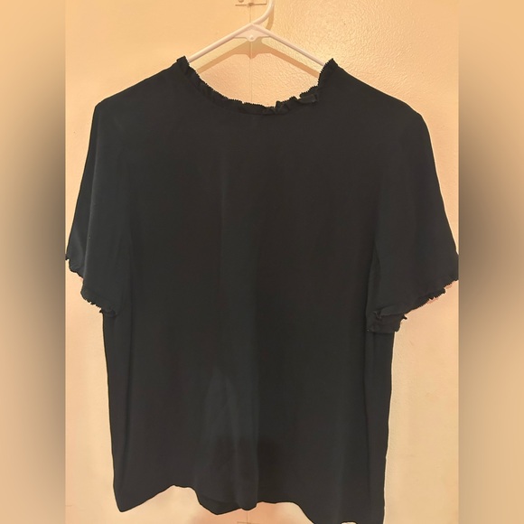 Kate Spade Black Short Sleeve Top - Picture 1 of 3